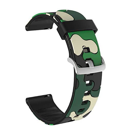 MAALYA 20 x 22 mm bedrucktes Silikon-Armband für Garmin Forerunner 645 245/Vivoactive 3 4/Fenix Chronos Armband, Zubehör, For fenix Chronos, Achat von MAALYA
