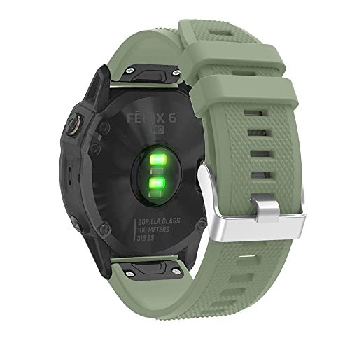 MAALYA Uhrenarmband für Garmin Fenix 5X 6X 6 5 5S Plus 3 3HR Schnellverschluss Silikon Easyfit Armband, 20MM Fenix 6S 5S, Achat von MAALYA