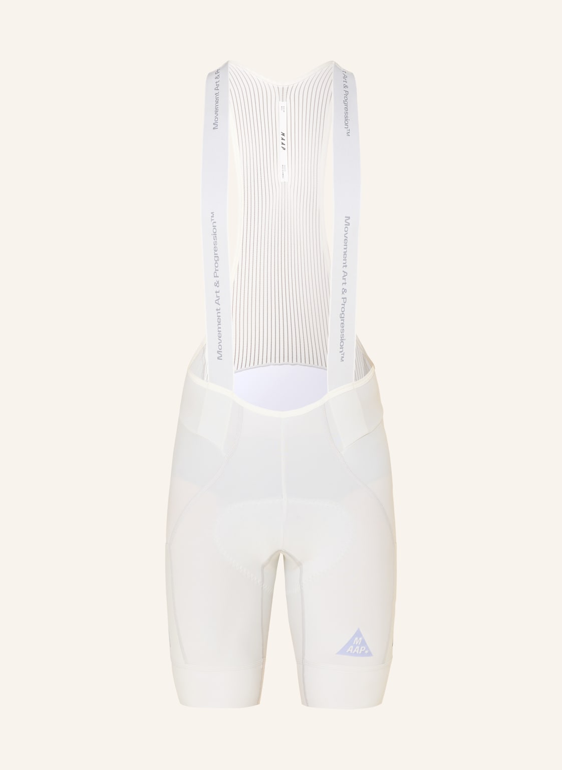Maap Radhose Drome Team Mit Trägern Und Gepolstertem Einsatz weiss von MAAP
