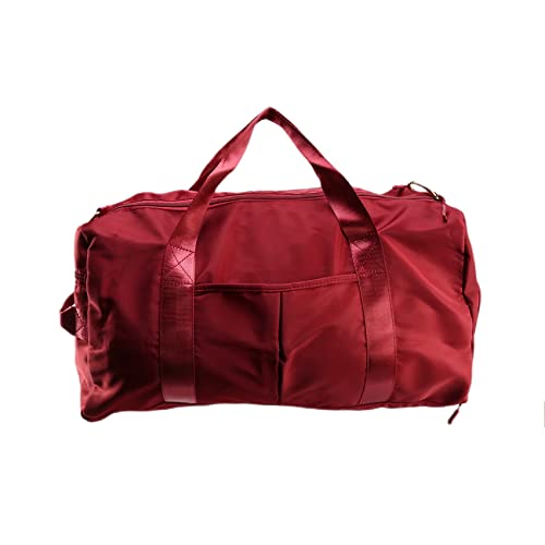 MABSSI Große KapazitäT Fitnessstudio Tasche Tasche Rot BeiläUfig UmhäNge Tragbare Nylon Tasche wasserdichte Handtaschen von MABSSI