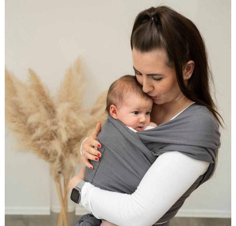 MABYEN Tragetuch MABYEN Baby Tragetuch anthrazit von MABYEN