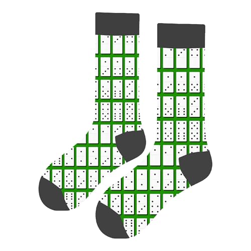 MAC BEEN Unisex Deportes Y Juegos Lustige Socken mit Domino-Muster, Einheitsgröße, Sport und Spiele, 37-44 von MAC BEEN