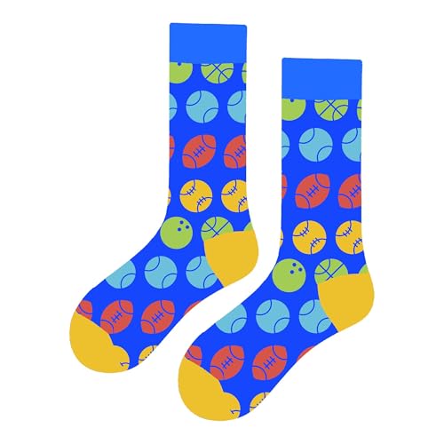 MAC BEEN Unisex Deportes Y Juegos Lustige Socken mit Sportball-Motiv, Einheitsgröße 37-44, Sport und Spiele von MAC BEEN