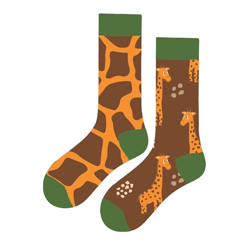 MAC BEEN Unisex Diseños Animales I Lustige Socken mit Giraffenmuster, Einheitsgröße 37-44, Tiermotive I MAC BEEN Unisex Diseños Animales I Lustige Socken mit Giraffenmuster, Einheitsgröße 37-44, Tiermotive I von MAC BEEN