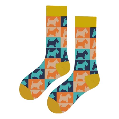 MAC BEEN Unisex Diseños Animales Lustige Socken mit Hunde-Silhouetten, Einheitsgröße 37-44, Tiermotive III von MAC BEEN
