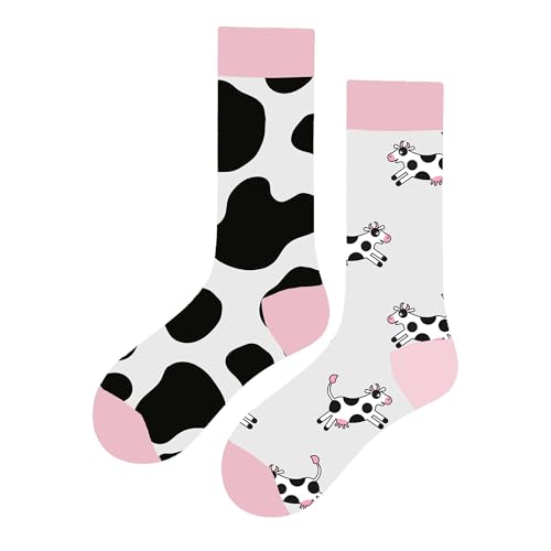MAC BEEN Unisex Diseños Animales Lustige Socken mit Kuhmuster, Einheitsgröße 37-44, Tiermotive III MAC BEEN Unisex Diseños Animales Lustige Socken mit Kuhmuster, Einheitsgröße 37-44, Tiermotive III von MAC BEEN