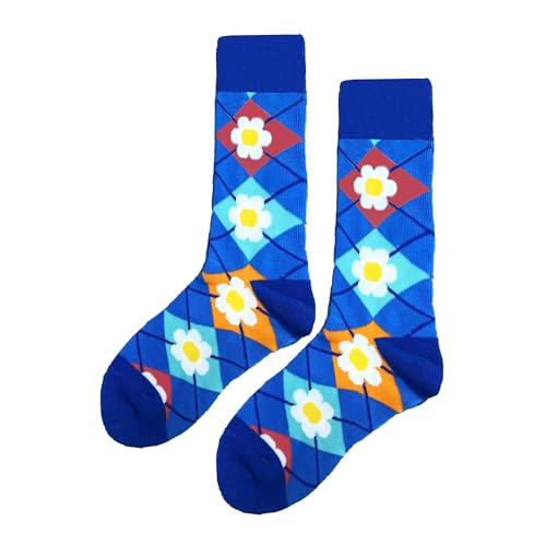 MAC BEEN Unisex Diseños Variados I Lustige Socken mit Blumen-und Streifenmuster, Einheitsgröße 37-44, Verschiedene Designs I MAC BEEN Unisex Diseños Variados I Lustige Socken mit Blumen-und Streifenmuster, Einheitsgröße 37-44, Verschiedene Designs I von MAC BEEN