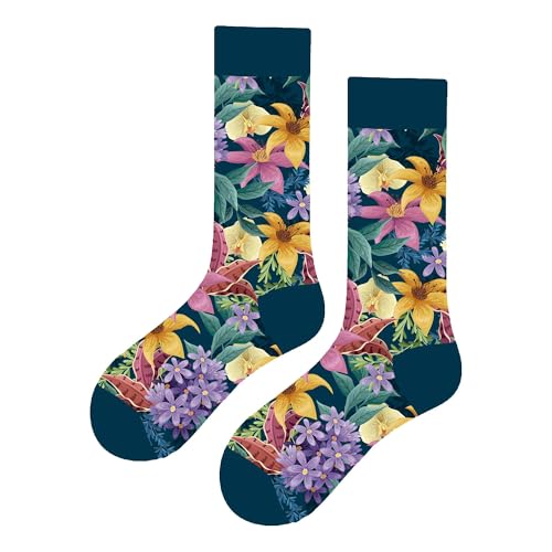 MAC BEEN Unisex Diseños Variados I Lustige Socken mit natürlichem Blumenmuster, Einheitsgröße 37-44, Verschiedene Designs I MAC BEEN Unisex Diseños Variados I Lustige Socken mit natürlichem Blumenmuster, Einheitsgröße 37-44, Verschiedene Designs I von MAC BEEN