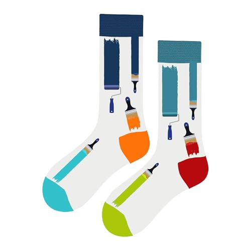 MAC BEEN Unisex Diseños Variados Lustige Socken mit Malmuster, Einheitsgröße 37-44, Verschiedene Designs II von MAC BEEN