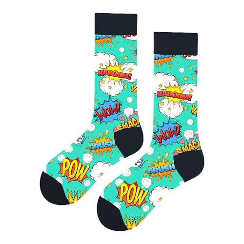 MAC BEEN Unisex Diseños Variados Lustige Socken mit Onomatopeien-Motiv, Einheitsgröße 37-44, Verschiedene Designs II MAC BEEN Unisex Diseños Variados Lustige Socken mit Onomatopeien-Motiv, Einheitsgröße 37-44, Verschiedene Designs II von MAC BEEN