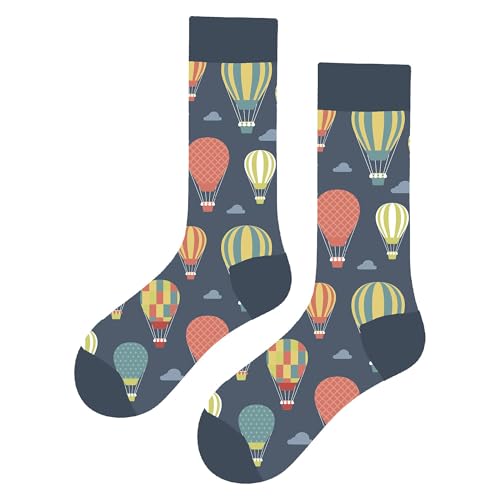 MAC BEEN Unisex Disfruta EL Viaje Lustige Socken mit Ballonmuster, Einheitsgröße 37-44, Genießen Sie die Reise MAC BEEN Unisex Disfruta EL Viaje Lustige Socken mit Ballonmuster, Einheitsgröße 37-44, Genießen Sie die Reise von MAC BEEN