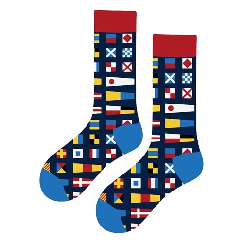 MAC BEEN Unisex Disfruta EL Viaje Lustige Socken mit Flaggenmuster, Einheitsgröße 37-44, Genießen Sie die Reise MAC BEEN Unisex Disfruta EL Viaje Lustige Socken mit Flaggenmuster, Einheitsgröße 37-44, Genießen Sie die Reise von MAC BEEN