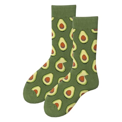 MAC BEEN Unisex Frutas Lustige Socken mit Avocado-Muster, Einheitsgröße 37-44, Obst MAC BEEN Unisex Frutas Lustige Socken mit Avocado-Muster, Einheitsgröße 37-44, Obst von MAC BEEN