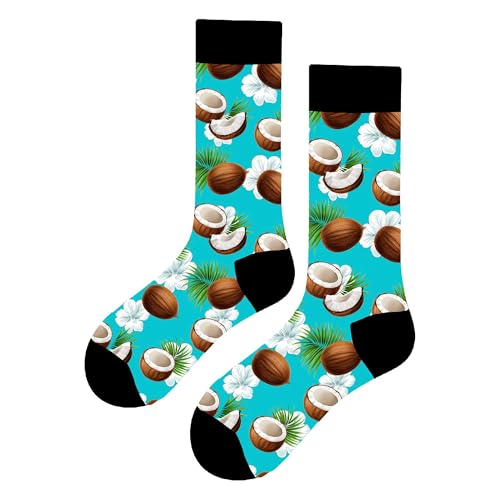 MAC BEEN Unisex Frutas Lustige Socken mit Kokosnuss-Muster, Einheitsgröße 37-44, Obst MAC BEEN Unisex Frutas Lustige Socken mit Kokosnuss-Muster, Einheitsgröße 37-44, Obst von MAC BEEN
