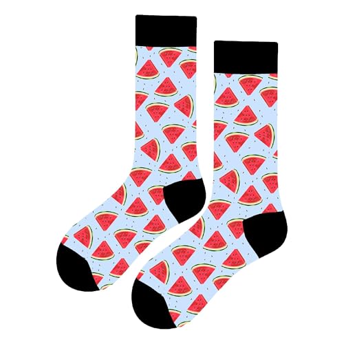 MAC BEEN Unisex Frutas Lustige Socken mit Wassermelonen-Muster, Einheitsgröße 37-44, Obst MAC BEEN Unisex Frutas Lustige Socken mit Wassermelonen-Muster, Einheitsgröße 37-44, Obst von MAC BEEN