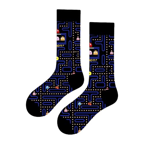 MAC BEEN Unisex Juegos Y Tecnología Lustige Socken mit Pacman-Zeichnungen, Einheitsgröße 37-44, Spiele und Technologie MAC BEEN Unisex Juegos Y Tecnología Lustige Socken mit Pacman-Zeichnungen, Einheitsgröße 37-44, Spiele und Technologie von MAC BEEN