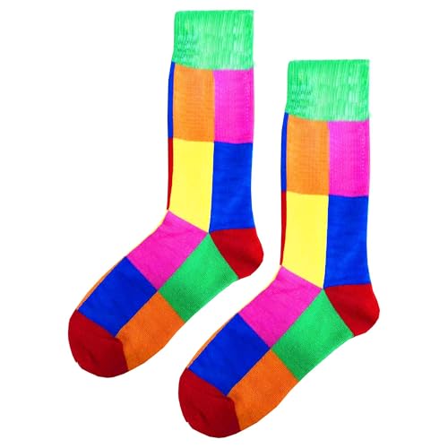 MAC BEEN Unisex Patrones Geométricos I Lustige Socken mit großem Karomuster, Einheitsgröße 37-44, Geometrische Muster I MAC BEEN Unisex Patrones Geométricos I Lustige Socken mit großem Karomuster, Einheitsgröße 37-44, Geometrische Muster I von MAC BEEN