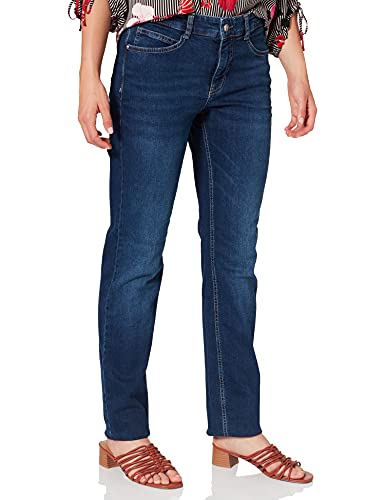 MAC Jeans Damen Slim Jeans Angela_5240, Blau (New Basic Wash D845), W46/L30 von MAC Jeans