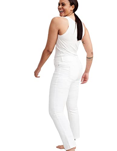 MAC JEANS Damen Dream Straight Jeans, White Denim, 34 / L30 (Herstellergröße: 34/30) von MAC Jeans