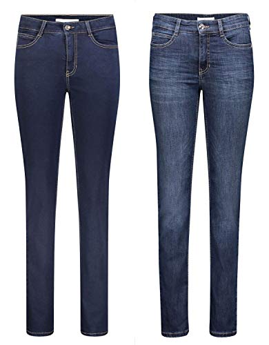 MAC Angela 2er Pack Damen Jeans in Verschiedene Farbvarianten Damen Hose, Größe:W36/L32, Farbe:D801+D845 von MAC Jeans