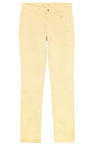 MAC Angela New Stretchjeans Slim Fit Straight Leg Damen Denim, Farbe:dunkelgelb, Damengrößen:40, Hosenlänge:L32 von MAC Jeans