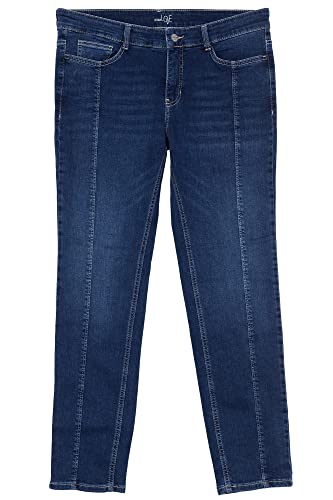 MAC Angela Pipe Stretchjeans Slim Leg Damen Denim, Farbe:blau, Damengrößen:42, Hosenlänge:L30 von MAC Jeans