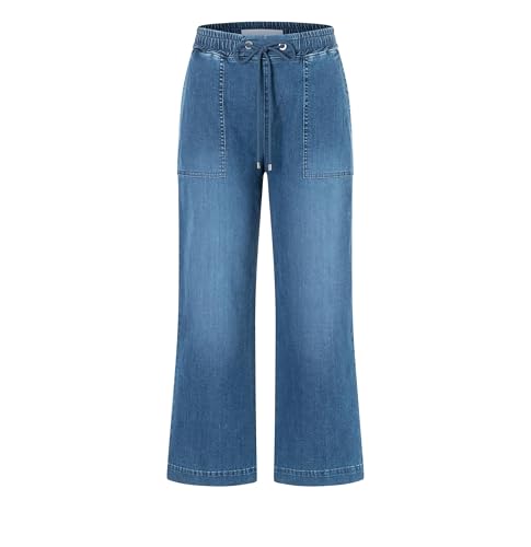 MAC Damen Culotte Jeans, Casual Denim, Regular Fit, Blue Basic Authentic, 44 von MAC Jeans
