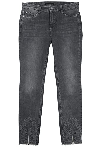 MAC Damen Jeans Skinny Bohemian Größe 40 Grau (grau) von MAC Jeans