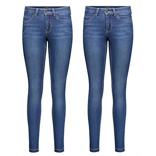 MAC Dream Skinny - 2er Pack Damen Jeans in Verschiedene Farbvarianten, Größe:W40/L28, Farbe:D569 von MAC Jeans