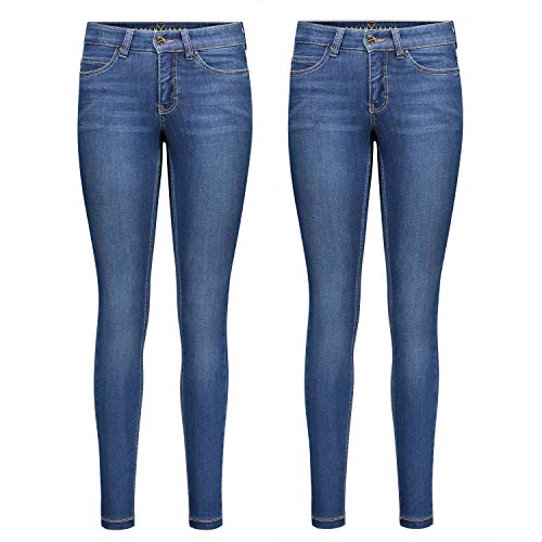 MAC Dream Skinny - 2er Pack Damen Jeans in Verschiedene Farbvarianten, Größe:W42/L28, Farbe:D569 von MAC Jeans