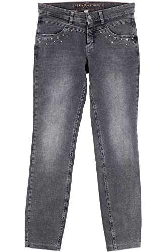 MAC Dream Slim Leg Stretchjeans Jeans Damen Denim, Farbe:dunkelgrau, Damengrößen:38, Hosenlänge:L32 von MAC Jeans