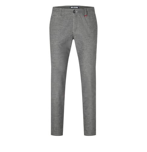 MAC Herren Lennox Chino in Wolloptik Middle Grey Pepita 0634L633201 061P*, Größe:W32/L32, Farbe:061P Middle Grey Pepita von MAC Jeans