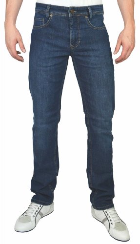 MAC Herren Straight Leg Jeanshose Arne, Blau (Authentic Stone Deep Blue H577), 30W / 30L von MAC Jeans