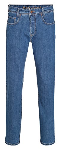 MAC Herren Straight Leg Jeanshose Arne, Gr. W34/L32, Blau (stonebleach H302) von MAC Jeans