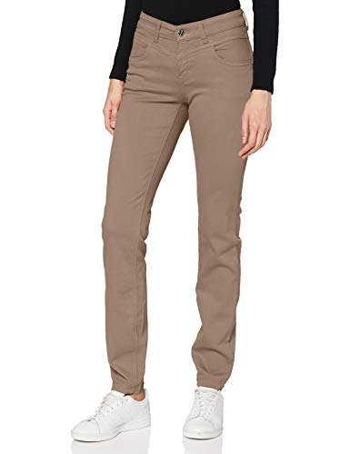 MAC JEANS Damen DREAM SLIM Jeans, 238R Ginger Brown PPT, 34/32 von MAC Jeans