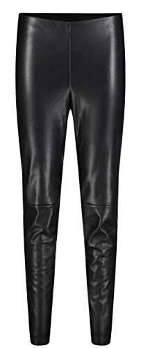 MAC JEANS Damen Leather Leggings, Schwarz (Black 090), 44W/30L von MAC Jeans