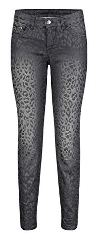 MAC JEANS Damen Slim Jeans, Schwarz (Black Leo Coating Wash D095), 40W / 32L von MAC Jeans