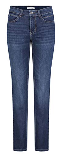 MAC Jeans Damen Angela, per Pack blau-dunkel (New Basic wash D845), W36/L36 (Herstellergröße: 36/36) von MAC Jeans