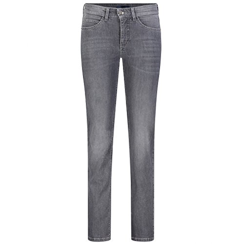 MAC Jeans Damen Angela_0380L Slim Jeans, Grau (Dark Grey Authentic Used D918), W44/L32 von MAC Jeans