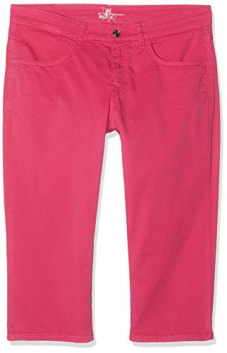 MAC Jeans Damen Capri Summer clean Shorts, per Pack Rot (Berry pink PPT 445R), W28(Herstellergröße: 36/19) von MAC Jeans