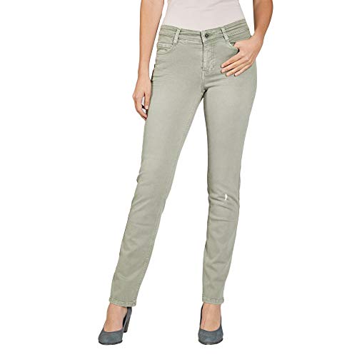 MCA Damen Dream Straight Jeans, per Pack Grün (Dried Rosemary 343W), W44/L32 (Herstellergröße: 44/32) von MAC Jeans