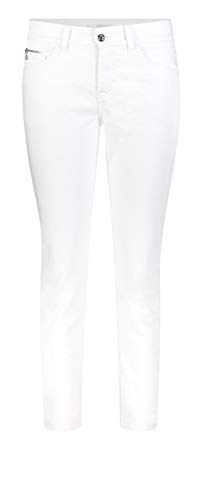 MAC JEANS Damen Slim Fringe Slim Jeans, per Pack Weiß (White Denim D010), W28/L27 (Herstellergröße: 36/27) von MAC Jeans