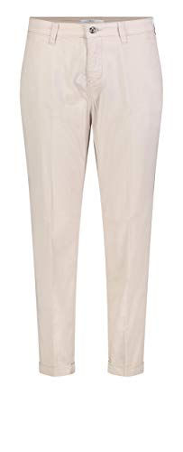 MCA Damen Chino Turn Up Straight Jeans, per Pack Beige (Ivory PPT 208R), W34 (Herstellergröße: 34/Ol) von MAC Jeans