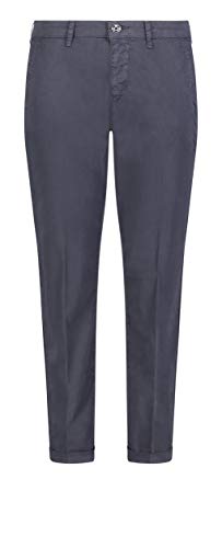 MCA Damen Chino Turn Up Straight Jeans, per Pack Blau (Dark Blue PPT 198R), W44 (Herstellergröße: 44/Ol) von MAC Jeans
