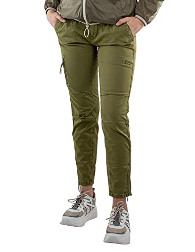 MAC Jeans Damen Rich Cargo Straight Jeans, Grün (Hunter Green 351v), W44/L26 von MAC Jeans