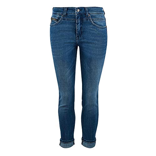 MAC JEANS Damen Rich Slim Jeans, D481 Authentic Blue wash, 32/28 von MAC Jeans