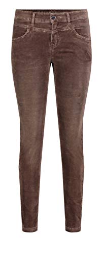 MAC Jeans Damen Slim Velvet Hose, 278 Fawn Brown, 42/32 von MAC Jeans