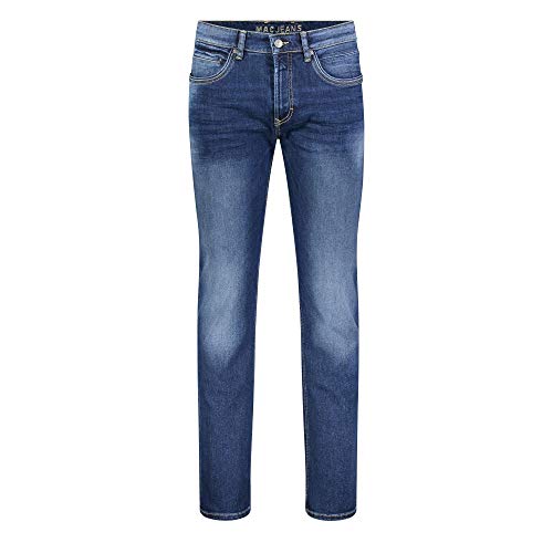 MCA Herren Arne Pipe Straight Jeans, per Pack Blau (Heavy Authentic Used H663), W42/L34 (Herstellergröße: 42/34) von MAC Jeans