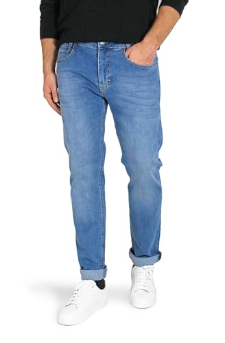 MAC Jeans Herren Arne Straight Jeans, medium Blue Used von MAC Jeans
