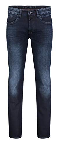 MAC Jeans Herren Arne Pipe Loose Fit Jeans, Blue Black 3D Authentic Wash H793, W34/L30 von MAC Jeans